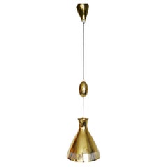 Vereinigte Werkstätte Brass Height-Adjustable Pendant Light, Germany, 1960s