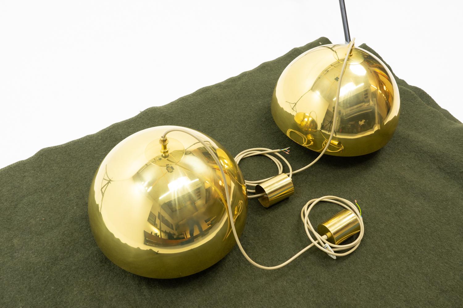 Vereinigte Werkstätte, Messing-Anhänger, Deutschland 1970er Jahre - 2er-Set im Angebot 9