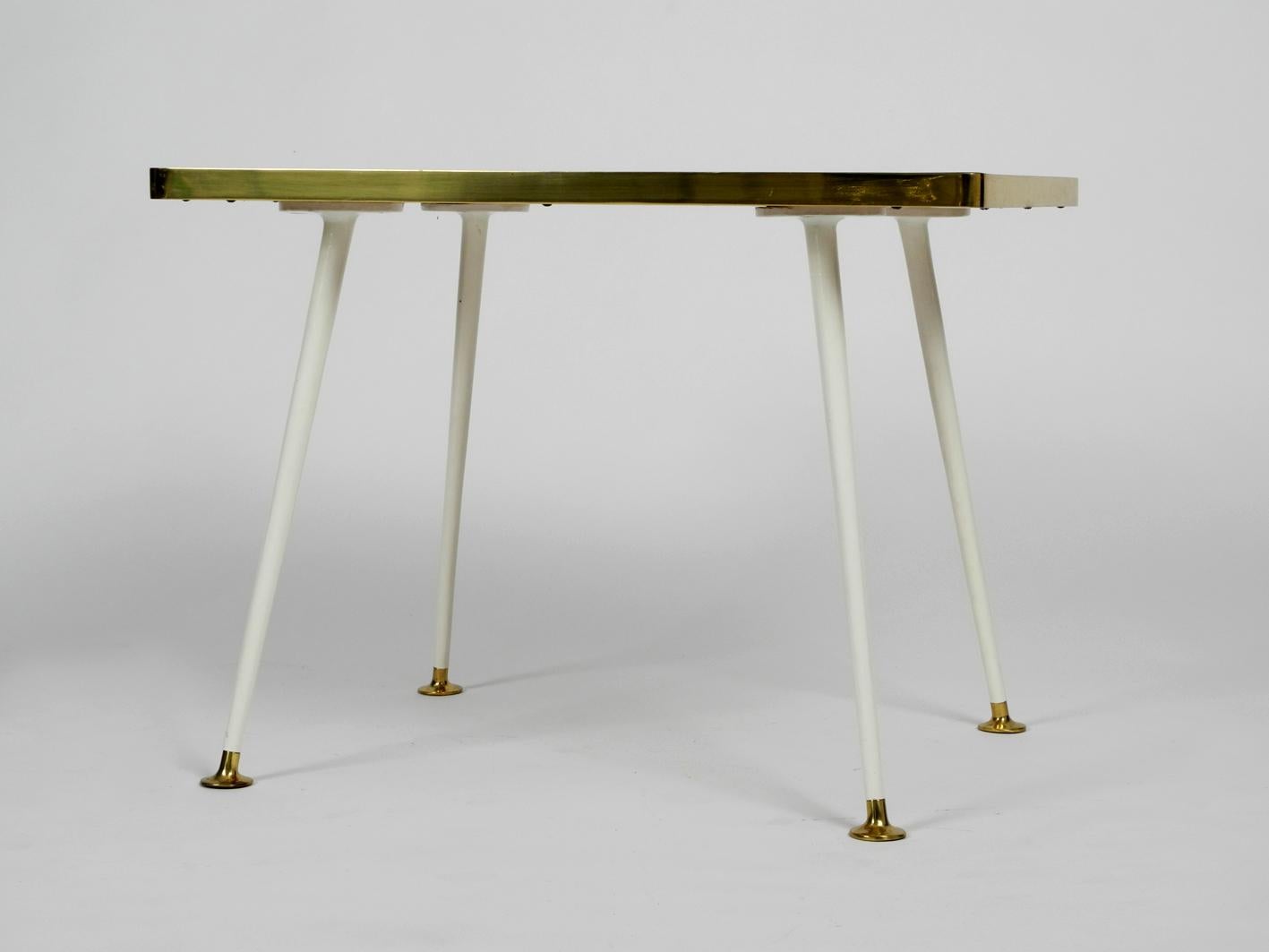 Mid-20th Century Vereinigte Werkstätten Mid-Century Modernist Side Table Made of Wood and Metal