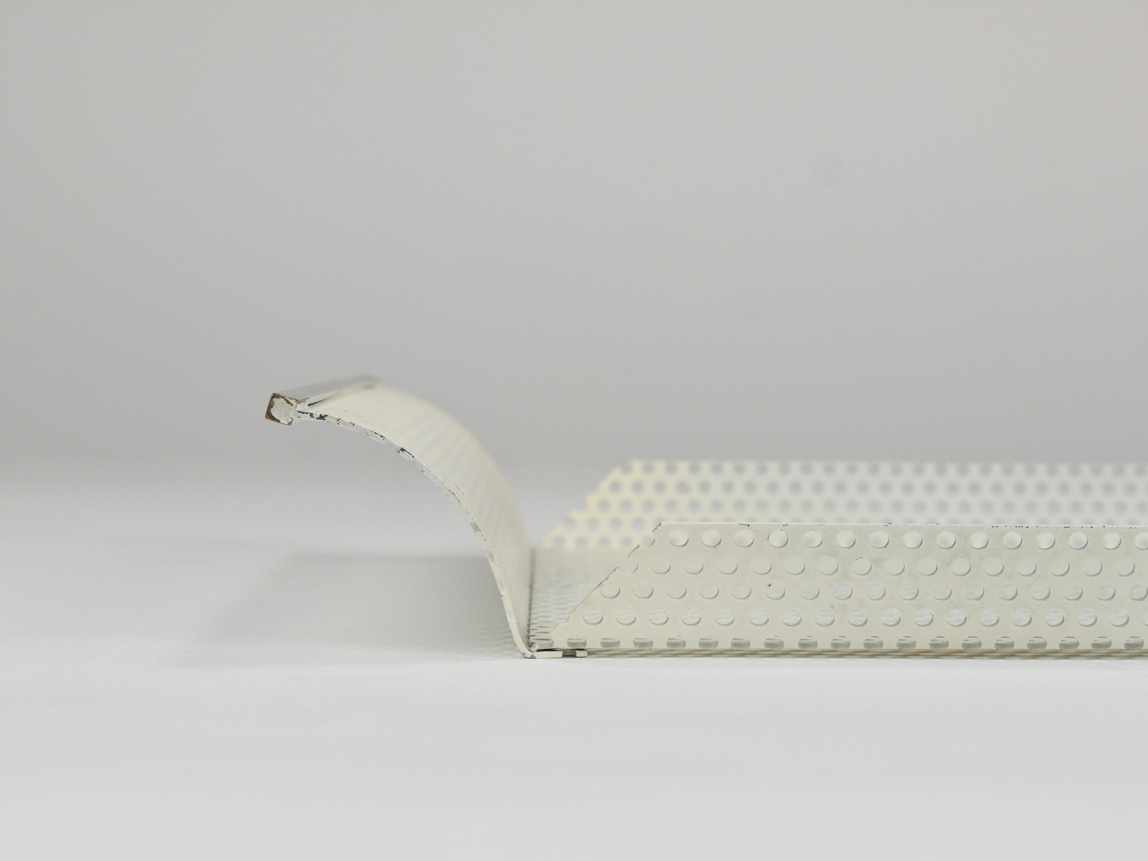 Vereinigte Werkstätten Rigitulle Brass and Perforated Metal Tray, Germany, 1970s in vendita 4