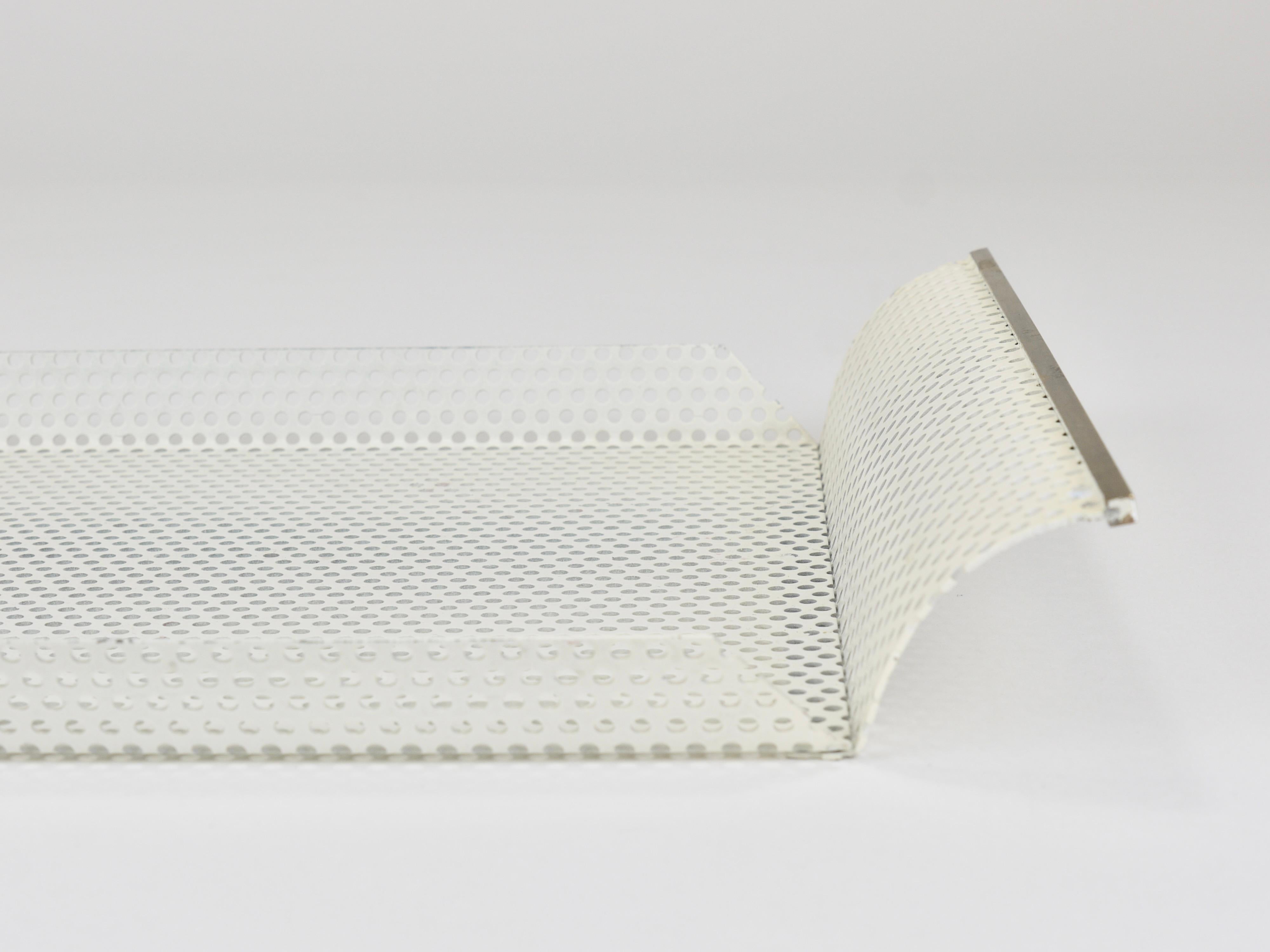 XX secolo Vereinigte Werkstätten Rigitulle Brass and Perforated Metal Tray, Germany, 1970s in vendita