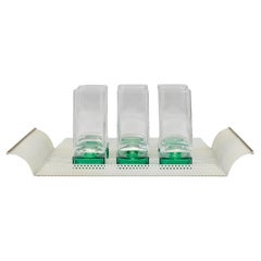 Vereinigte Werkstätten Rigitulle Brass and Perforated Metal Tray, Germany, 1970s