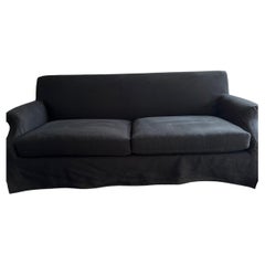 Sofá Verellen Tapizado Lino Negro