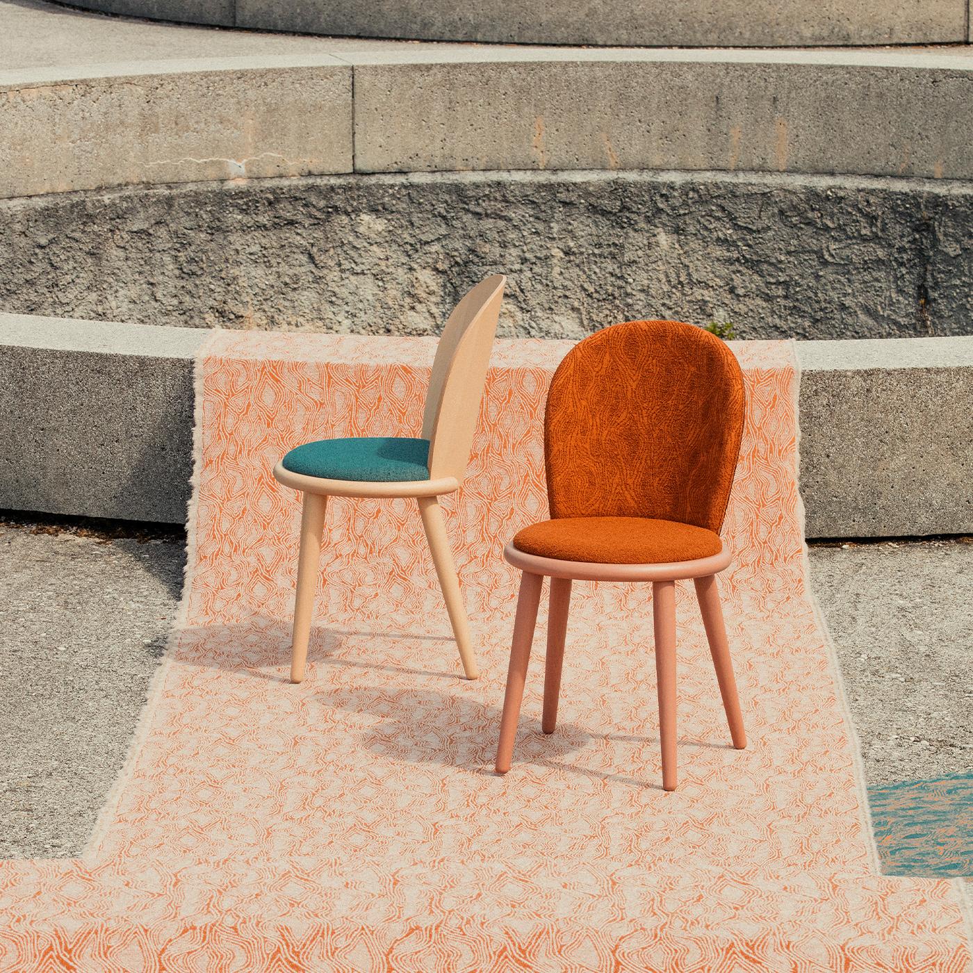 Italian Veretta 921 Orange Chair by Cristina Celestino For Sale