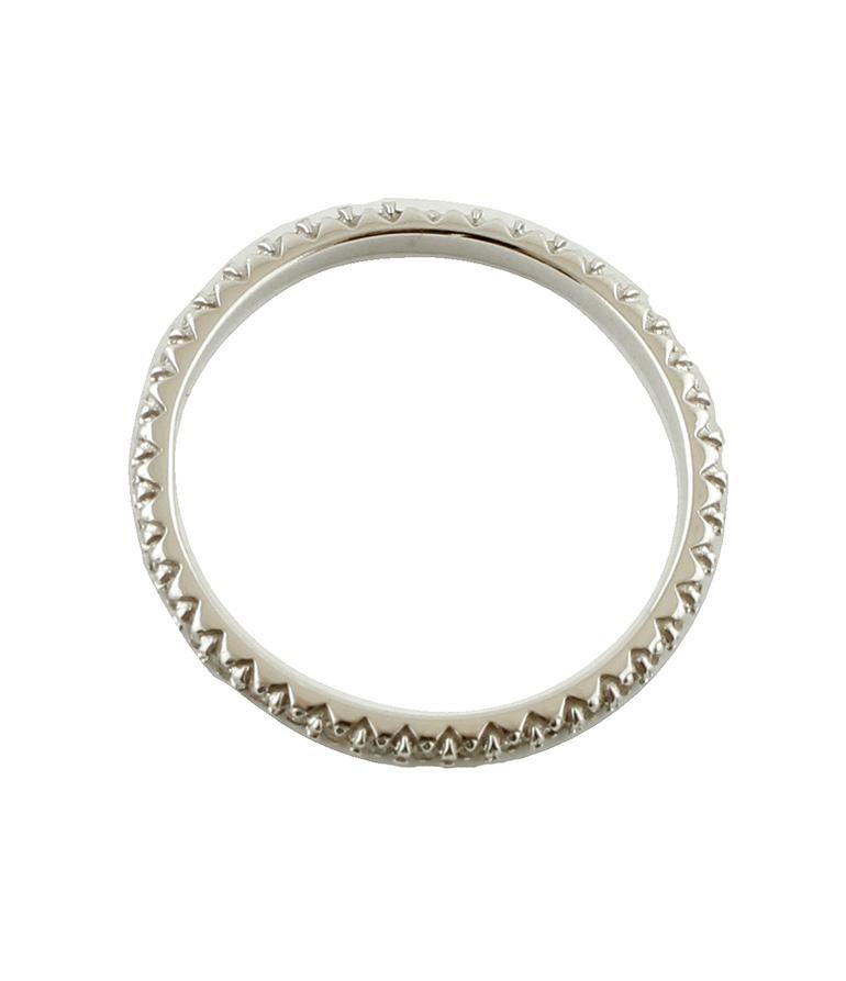 Moderno Anello moderno in oro bianco 14 carati Veretta Diamonds in vendita