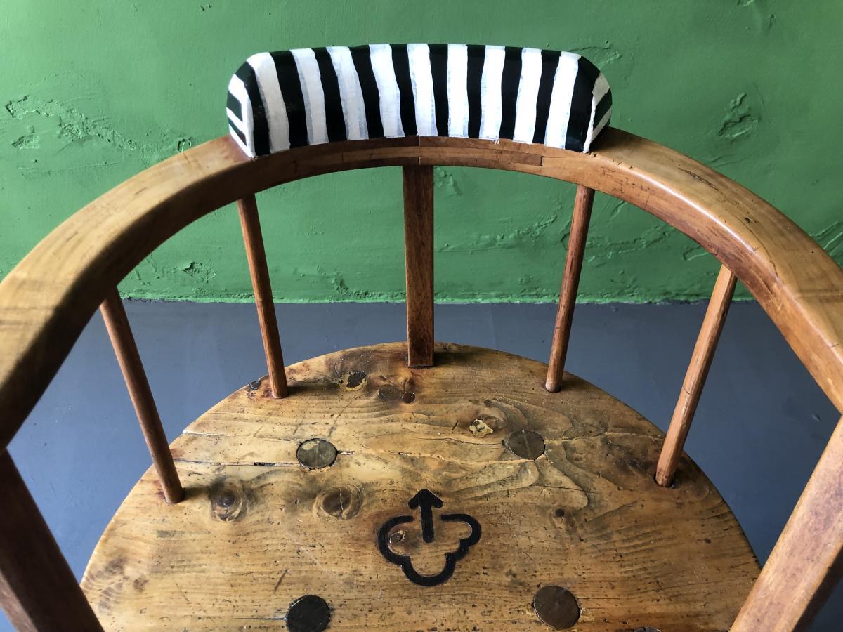 Post-Modern Vergangenheit Schmiedet Zukunft Chair by Markus Friedrich Staab For Sale