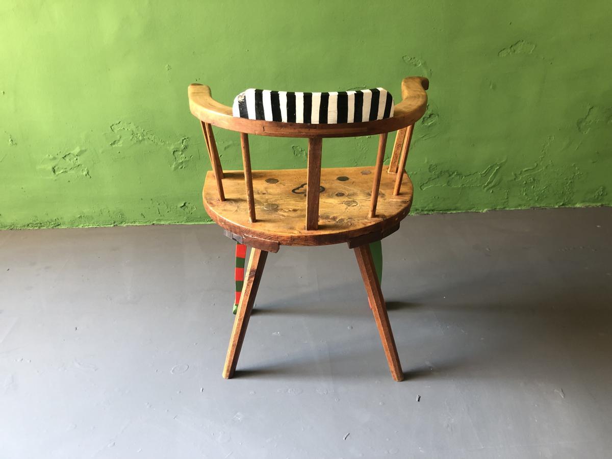 German Vergangenheit Schmiedet Zukunft Chair by Markus Friedrich Staab For Sale