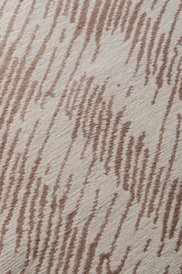 Im Angebot: Verge Verge-Teppich aus handgeknüpfter Wolle und Seide von Kelly Wearstler, Pink (Clay) 2