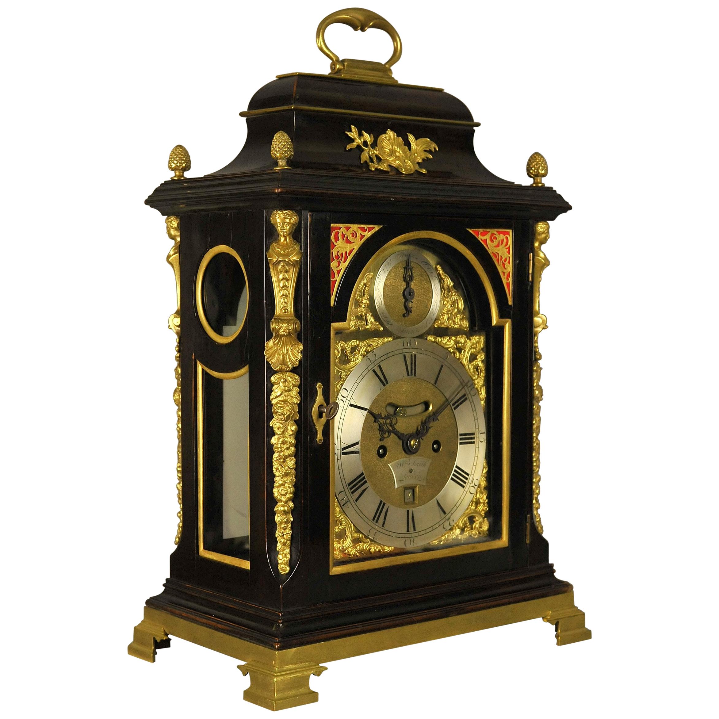 Verge Fusee Bracket Clock, William Smith, London For Sale