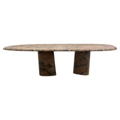 Verge Rosa Marmor Couchtisch von Phillip Jividen, Post-Modernes Design
