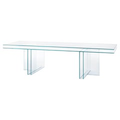 Verglas Large Rectangular High Table, by Piero Lissoni from Glas Italia