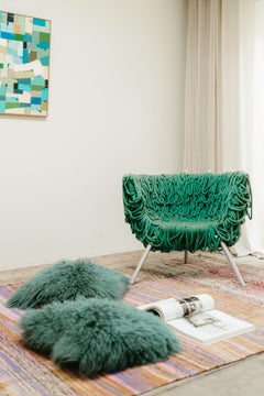 Verhelma chair by Fernando and Humberto Campana for Edra, Green Rope, Aluminium