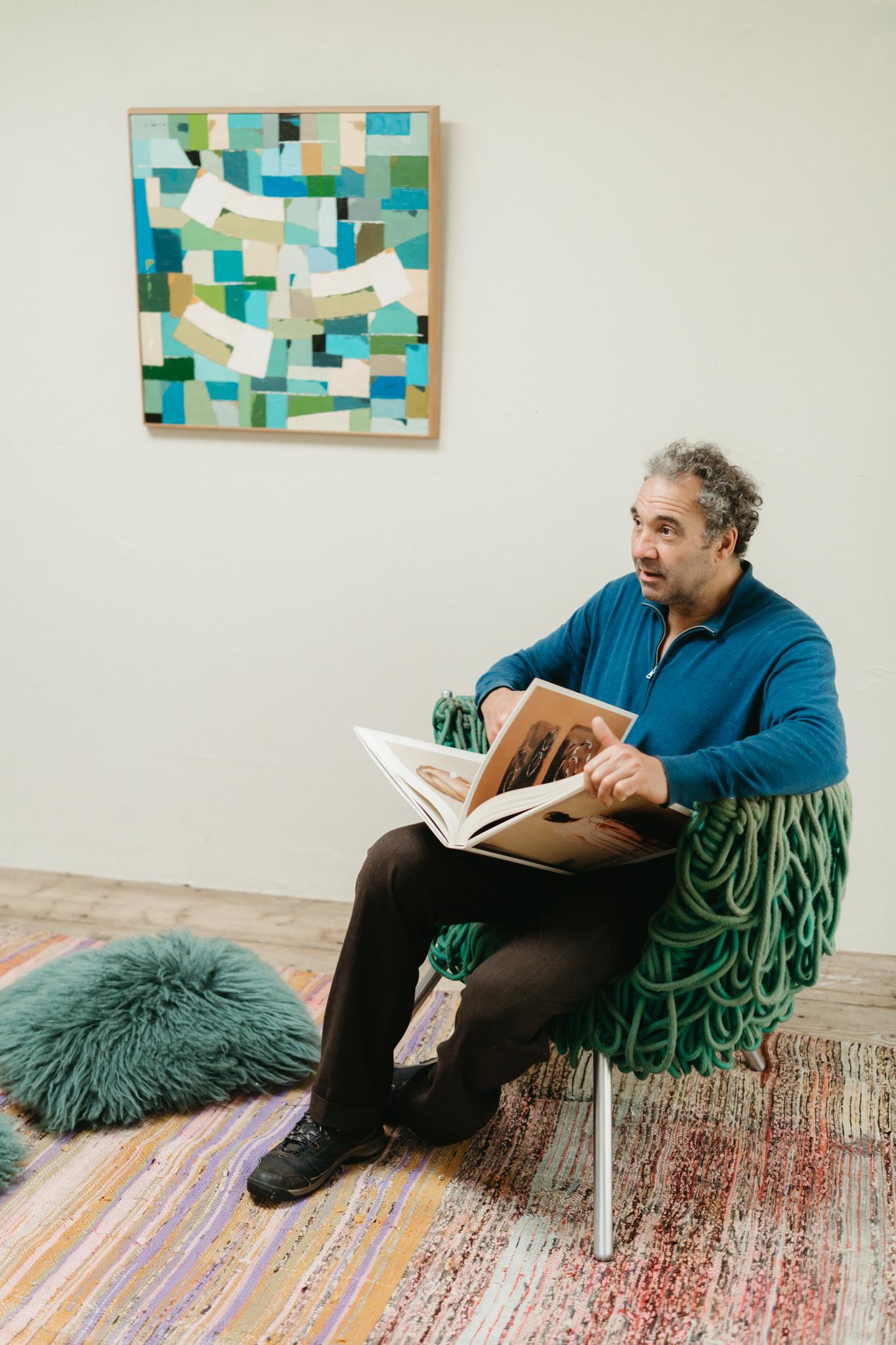 Verhelma chair by Fernando and Humberto Campana for Edra, Green Rope, Aluminium In Good Condition For Sale In Brecht, BE