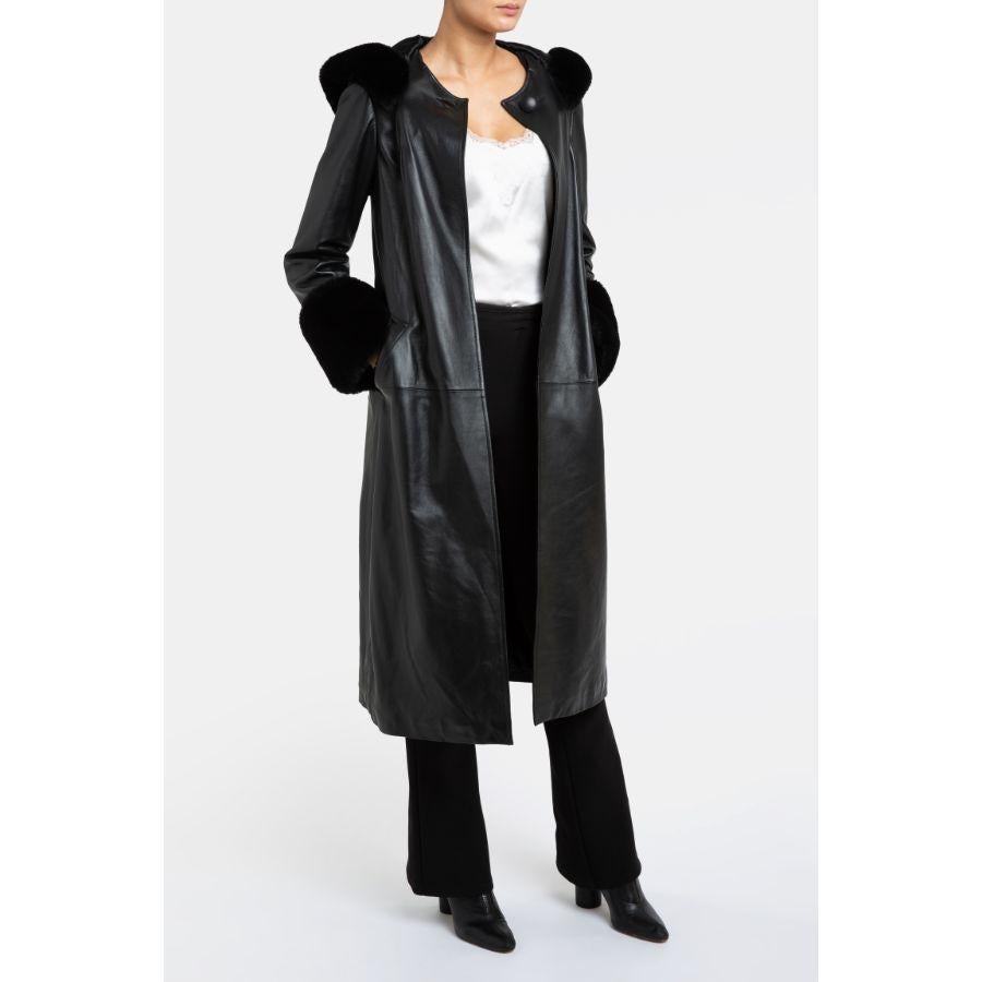 fur trim trench coat