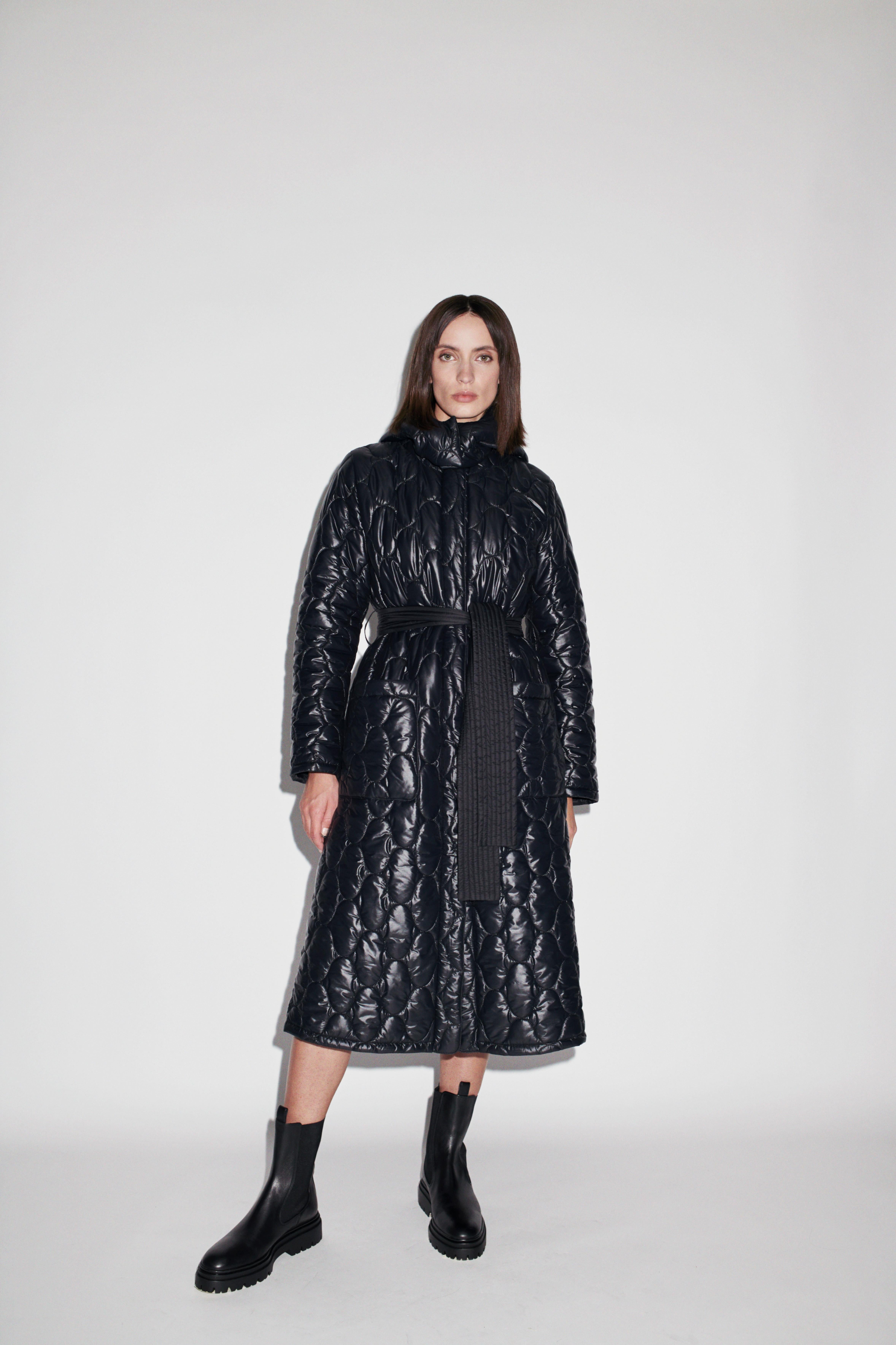 Verheyen London Aurora Quilted Coat with detachable hood - Size uk 10  For Sale 3
