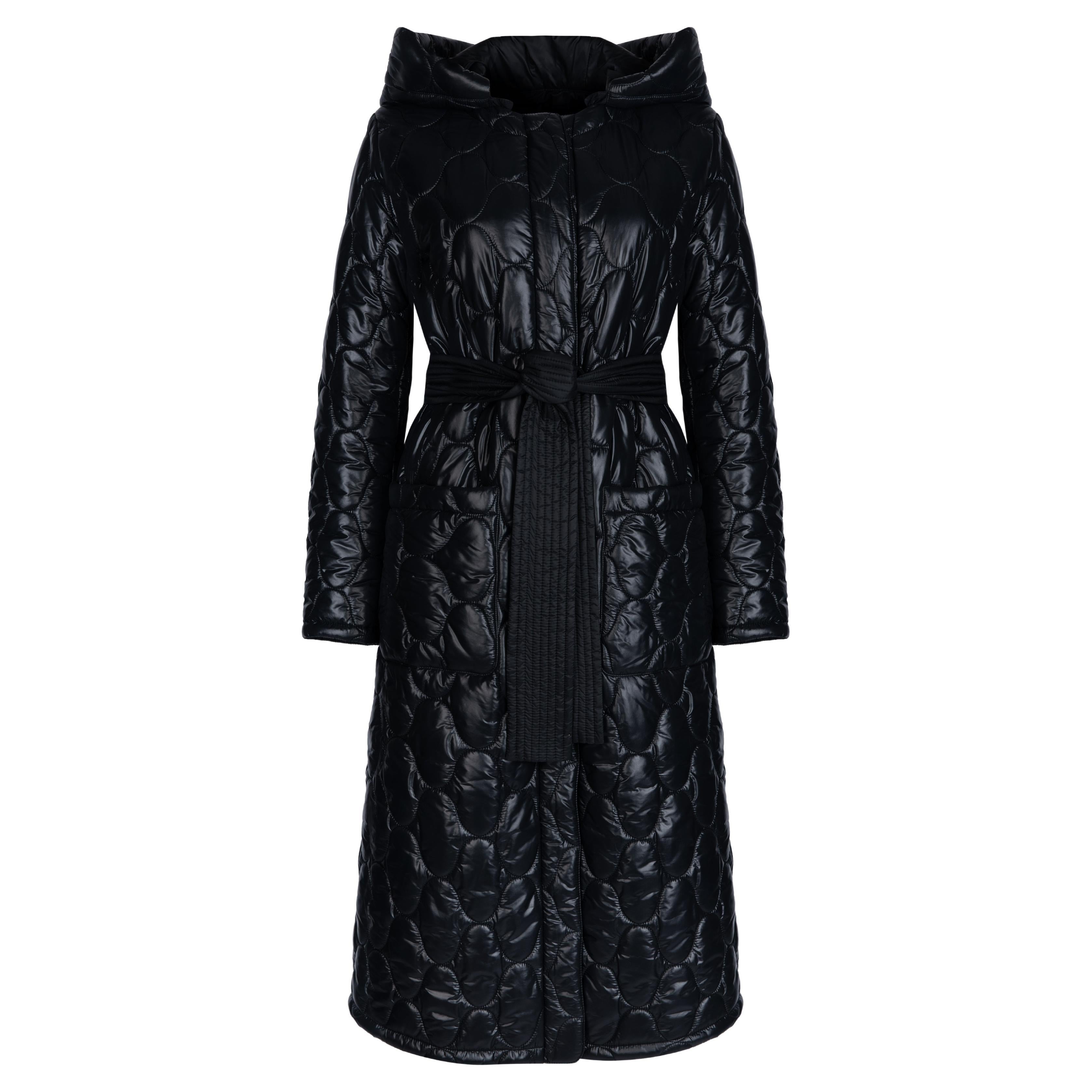Verheyen London Aurora Quilted Coat with detachable hood - Size uk 12 