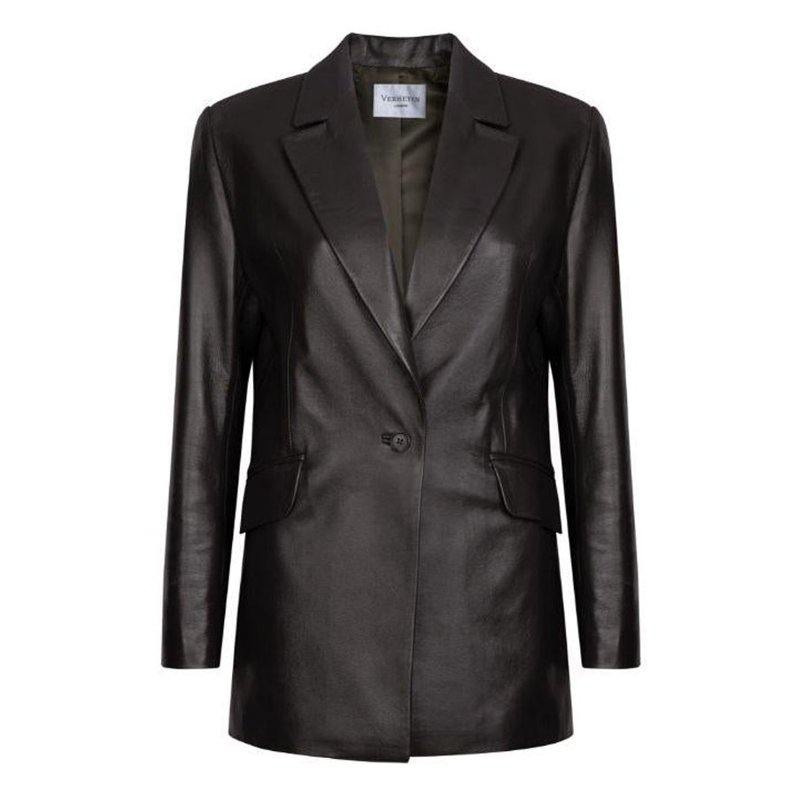 Chesca Oversize-Blazer in Dunkelschokoladenbraun vonheyen London, Größe 10