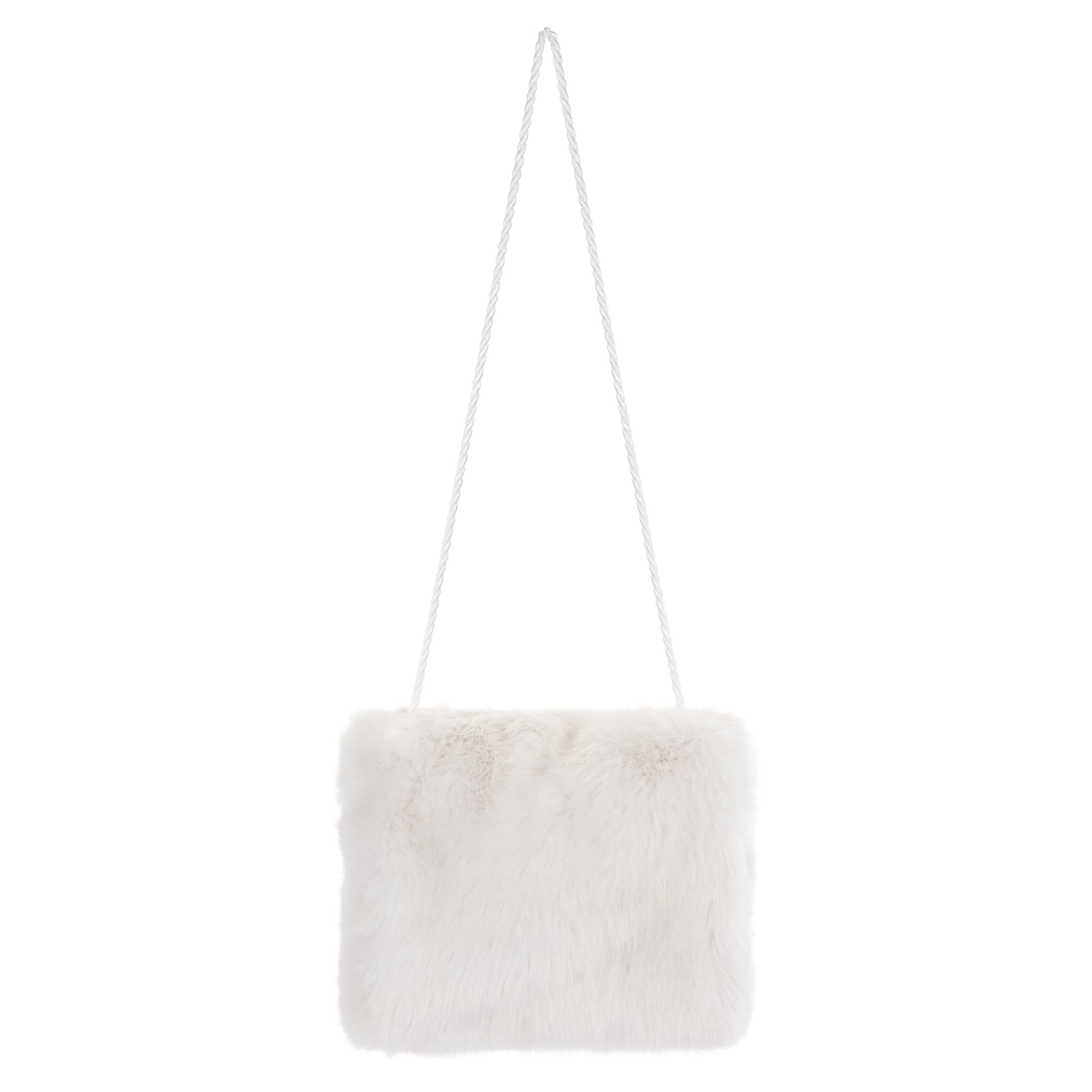 Verheyen London Faux fur Muff Bag in White