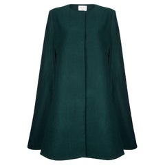 Verheyen London Waldgrüner Wollumhang - Größe Medium