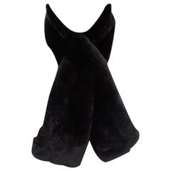 Verheyen London in Black Rex Rabbit Fur Collar - 3 ways 