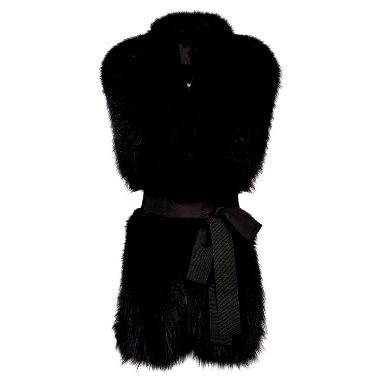 Louis Vuitton Rex Rabbit Fur Scarf For Sale at 1stDibs  black fluffy scarf,  louis vuitton rabbit price, louis vuitton rabbit scarf
