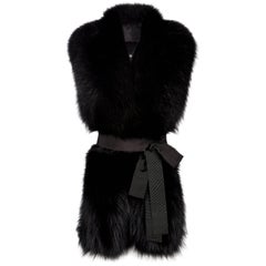 Verheyen London Legacy Black Fox Fur Stole worn 3 ways -  Brand New