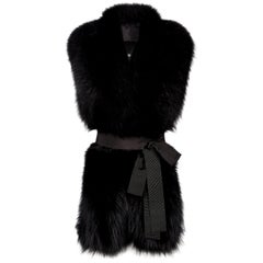 Verheyen London Legacy Black Fox Fur Stole - Worn in 3 ways - New 