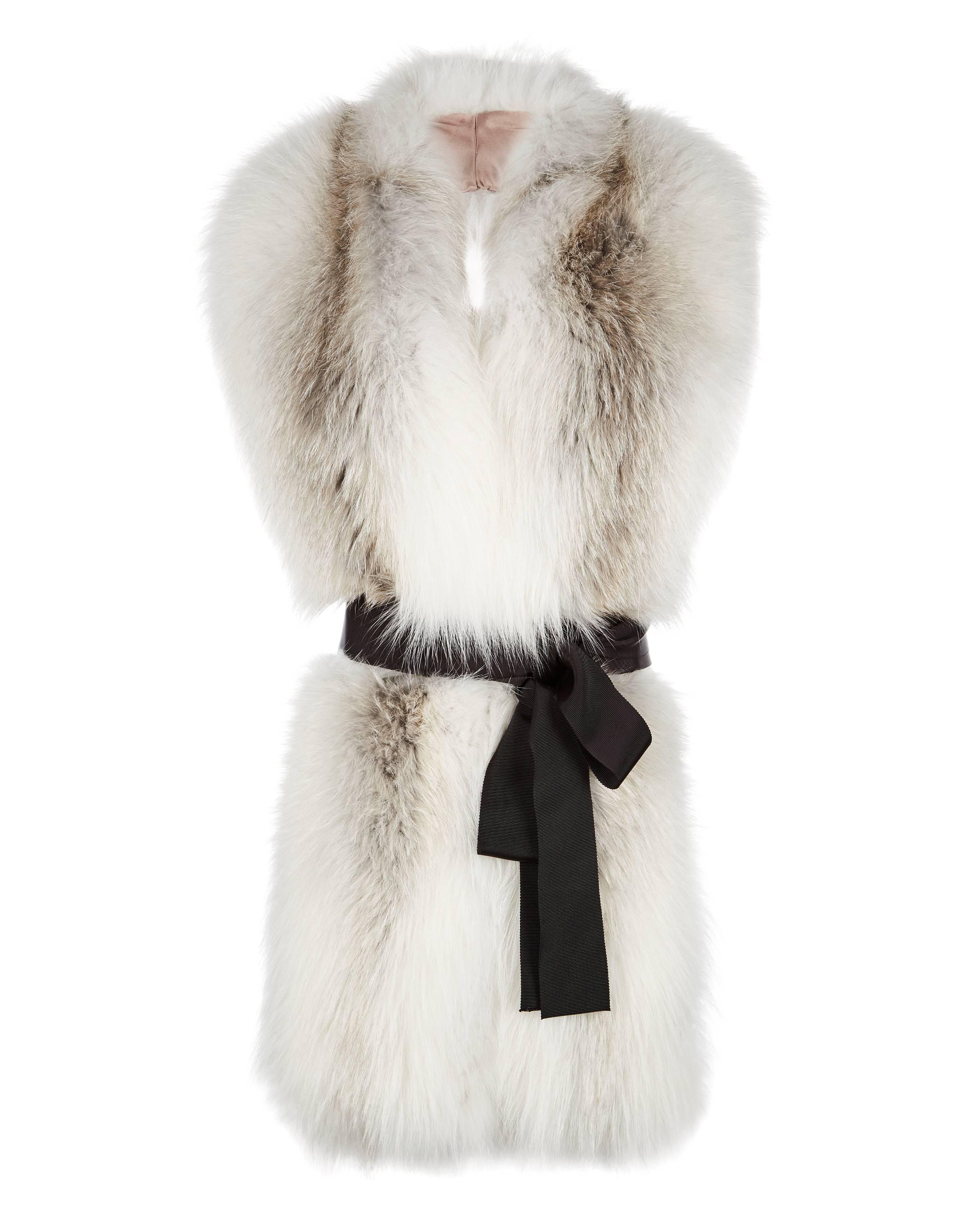Verheyen London Legacy Stole in Natural Fawn Light Fox Fur 6