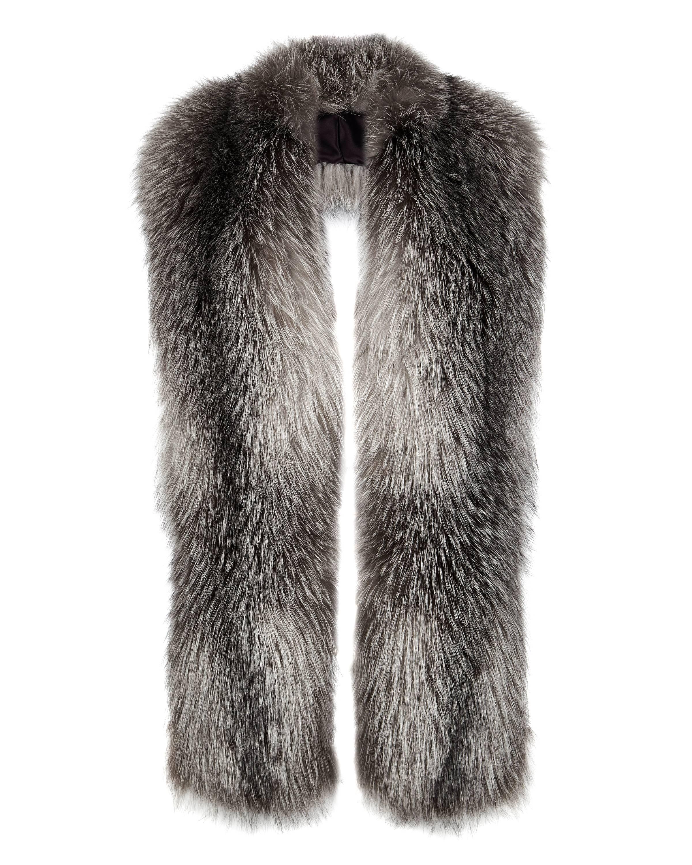 Verheyen London Legacy Stole Natural Blue Frost Fox Fur & Silk Lining -Brand New

Worn in 3 ways - as a scarf, collar and statement belted collar. 
This Natural Collection is Verheyen London’s versatile collection for country or city wear, crafted