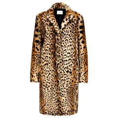 Cappotto con stampa leopardata in pelliccia di capra naturale Verheyen London UK 12