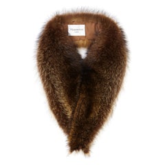 Used Verheyen London Mens Detachable Fur Collar in Raccoon 