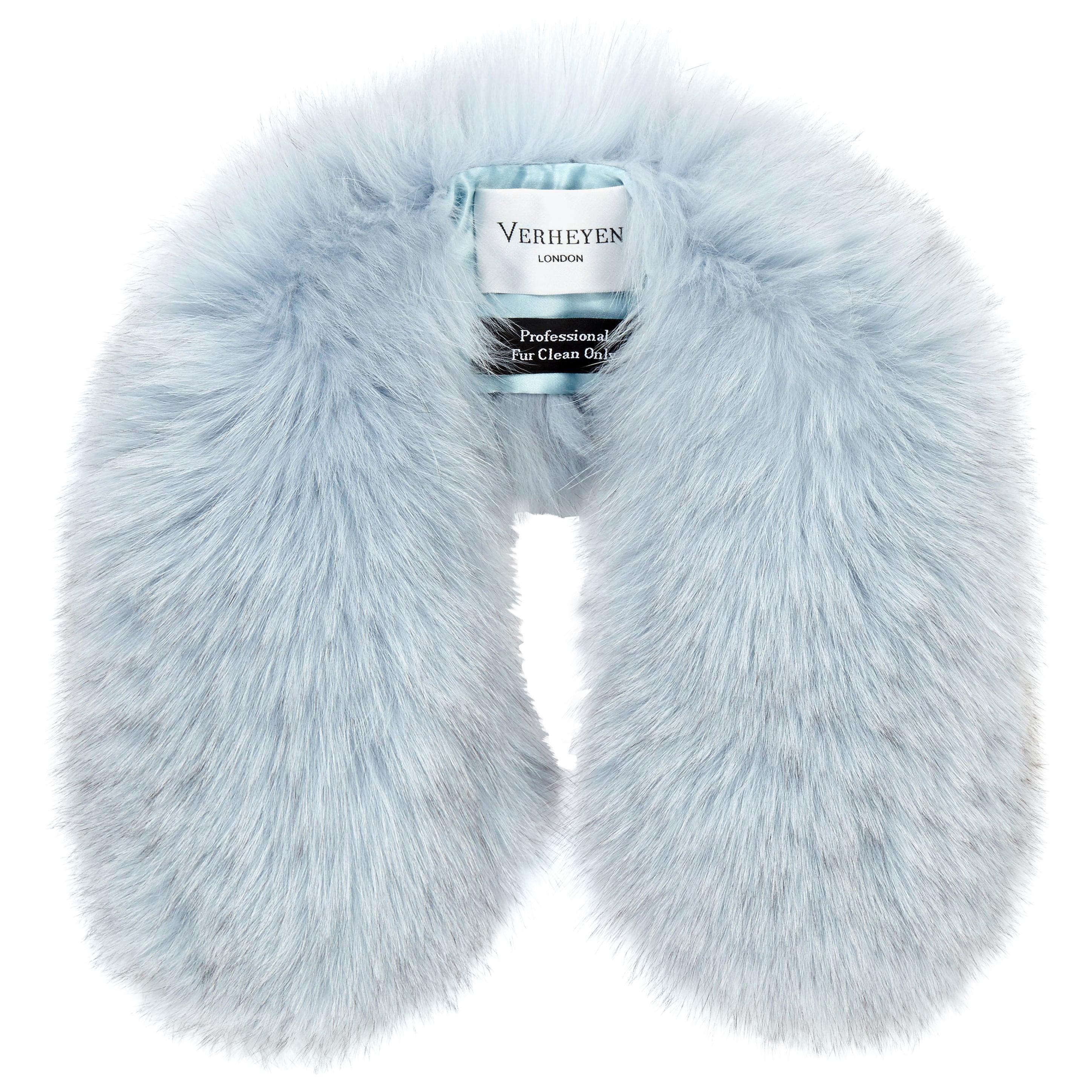 Verheyen London Peter Pan Collar in Iced Blue Fox Fur