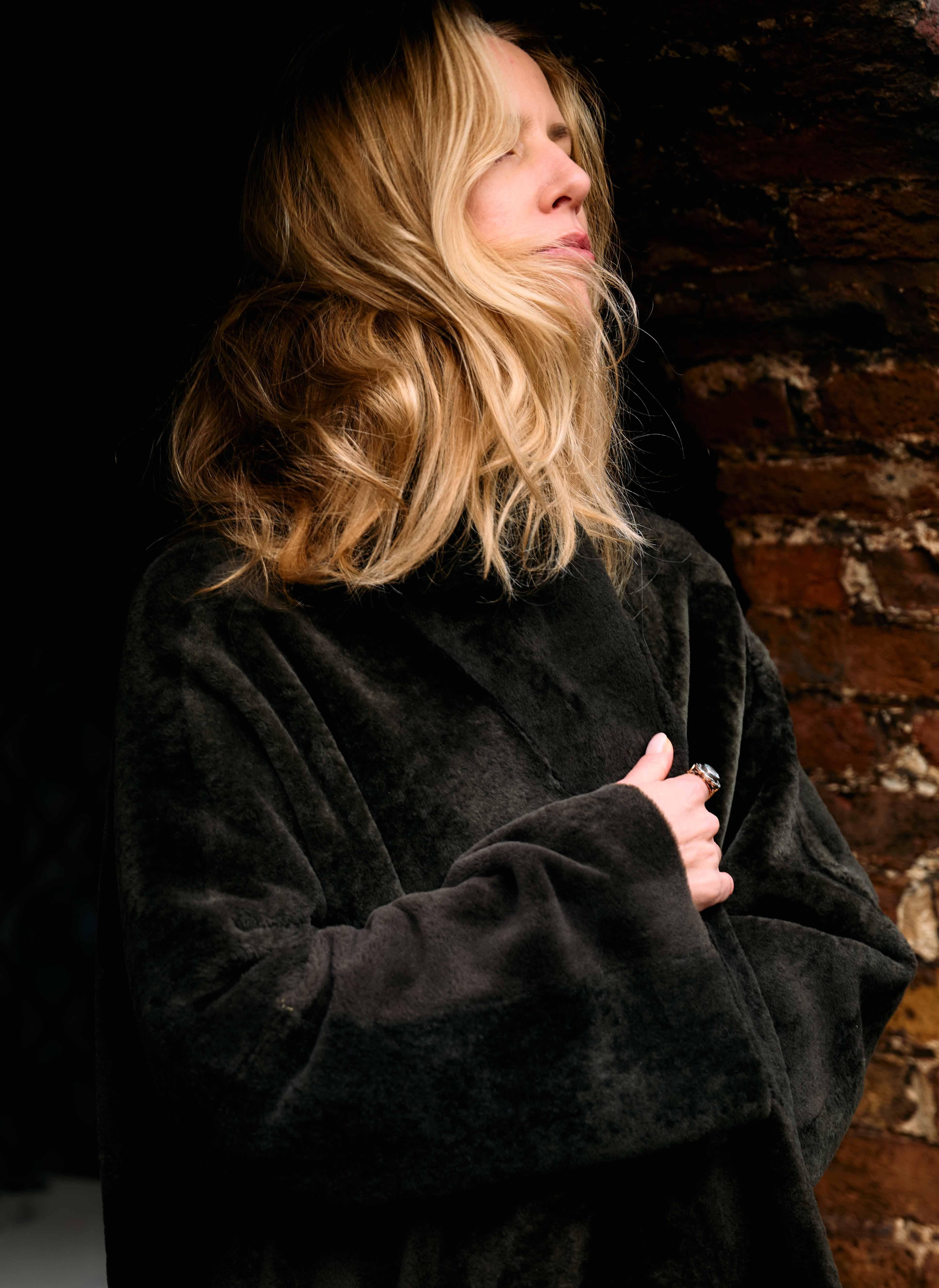 Cappotto da opera reversibile in shearling di Verheyen in Greene & Greene taglia grande uk 8-16 in vendita 1