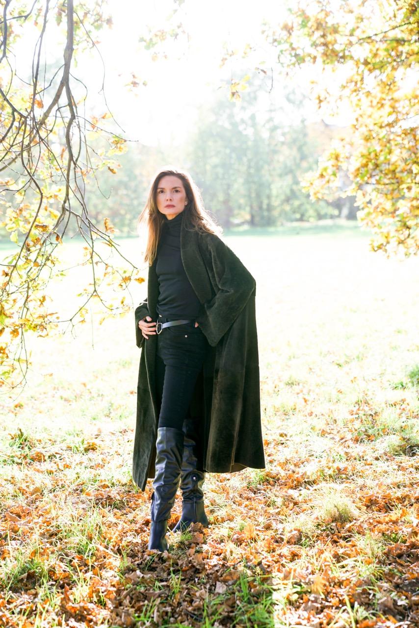 Cappotto da opera reversibile in shearling di Verheyen in Greene & Greene taglia grande uk 8-16 in vendita 3