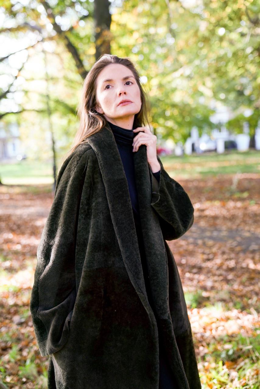 Cappotto da opera reversibile in shearling di Verheyen in Greene & Greene taglia grande uk 8-16 in vendita 4