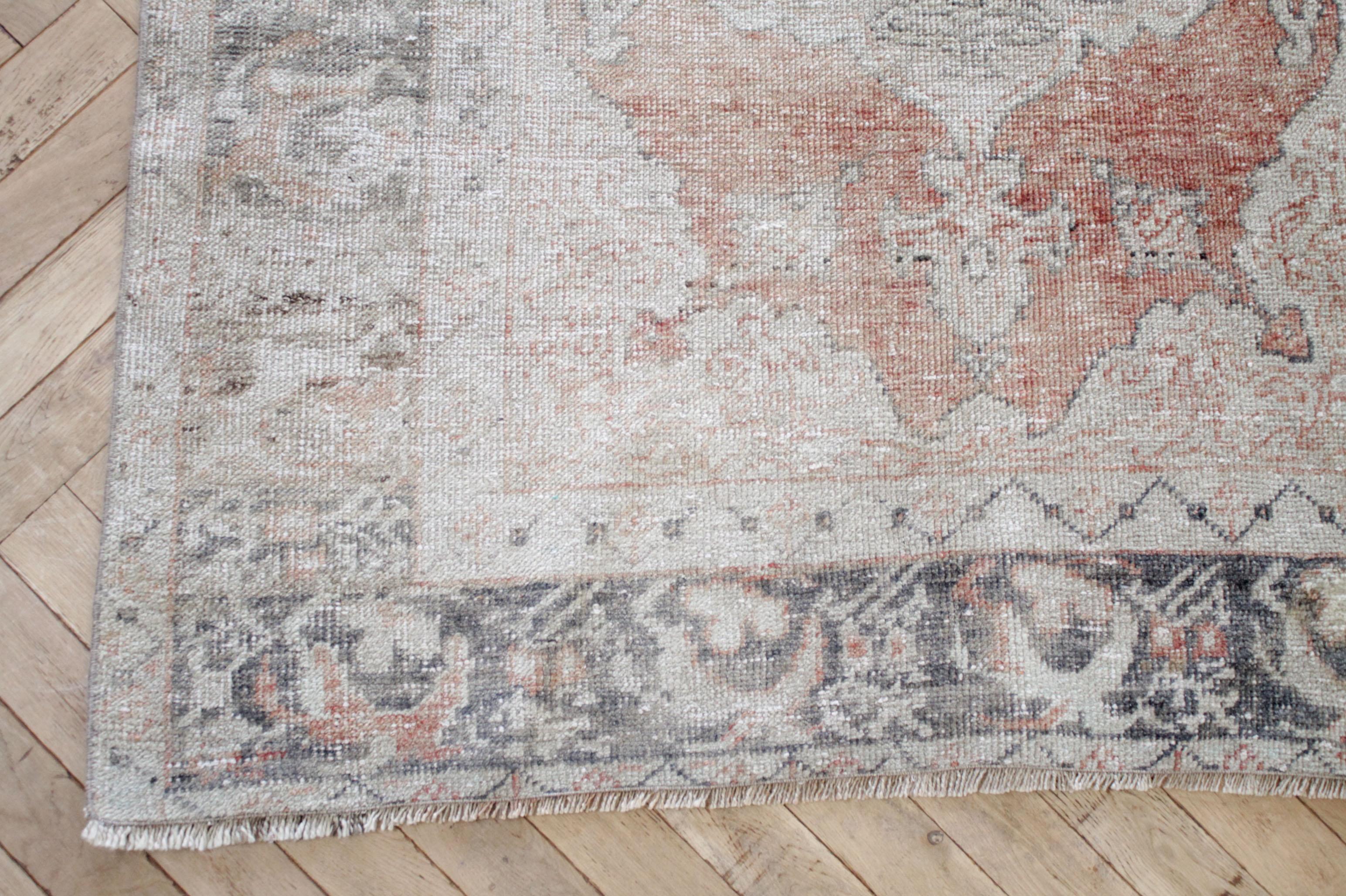 Hand-Knotted Verity Vintage Turkish Wool Rug For Sale