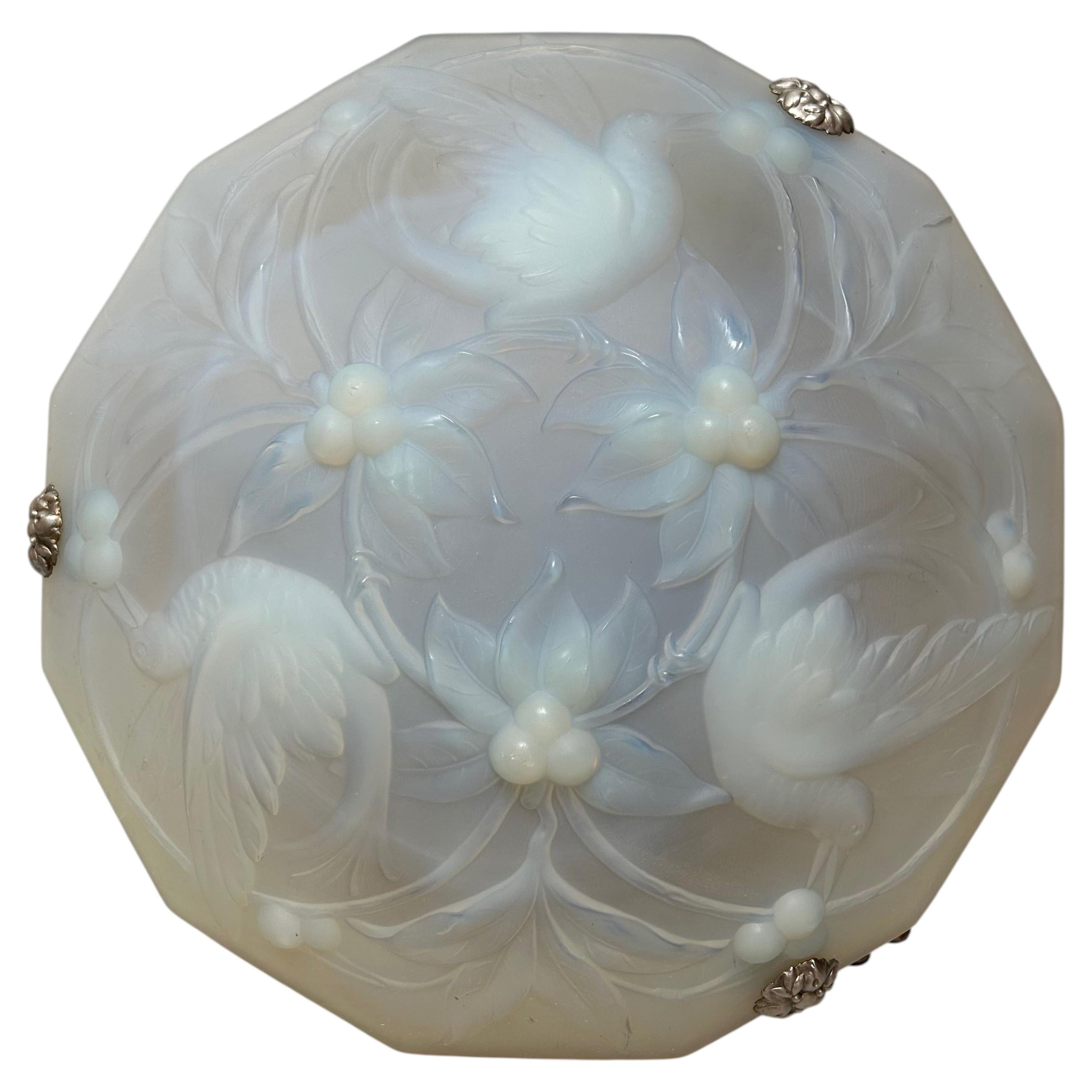 Verlux Opalescent Art Deco Pendelleuchte im Angebot