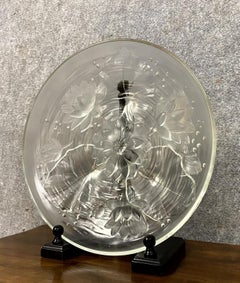 Verlys France Large Pressed Glass Centerpiece Bowl, circa 1940 -1X53