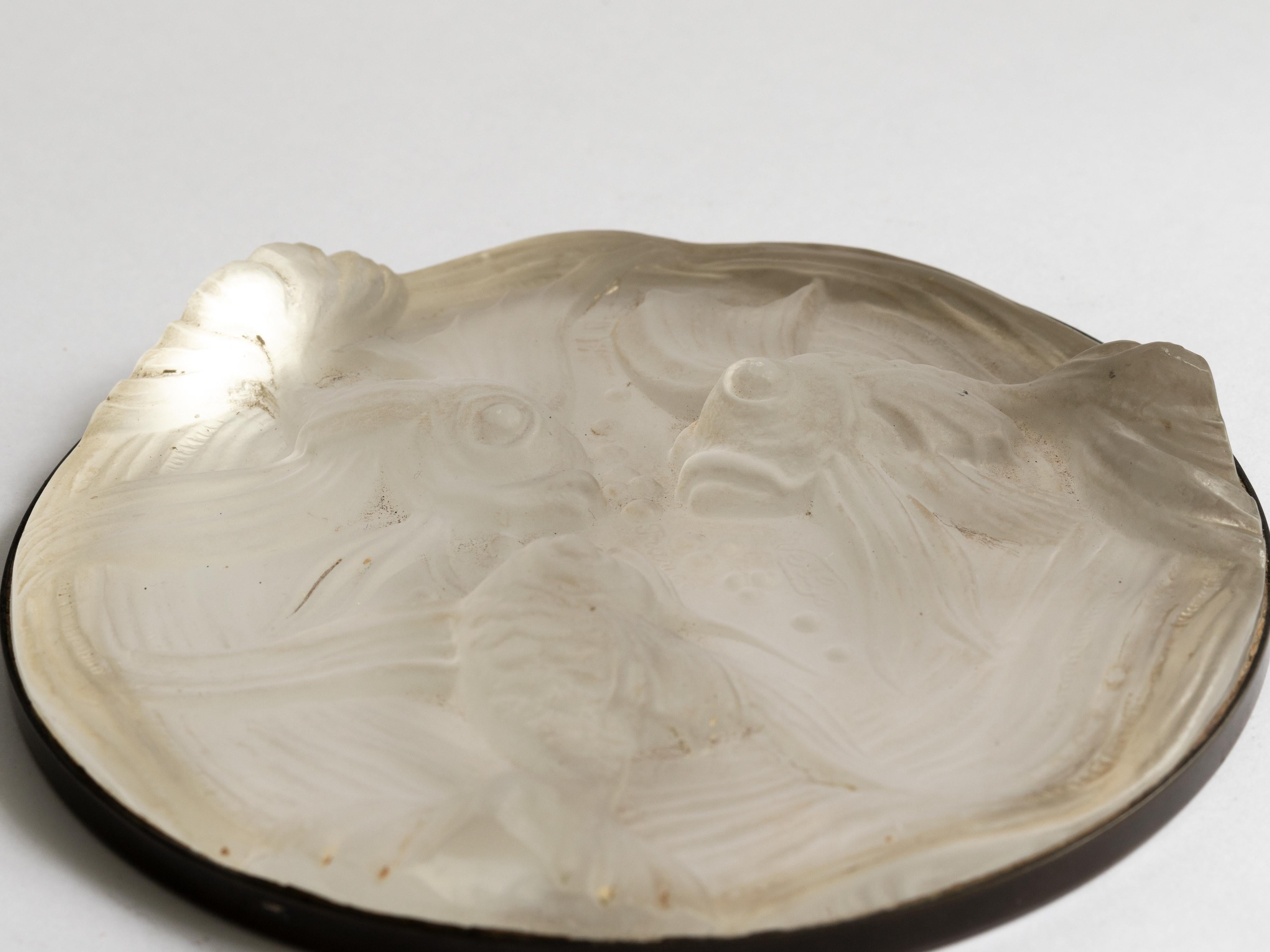 Verlys Glass Opalescent Weinuntersetzer, Frankreich, Art Deco im Angebot 11