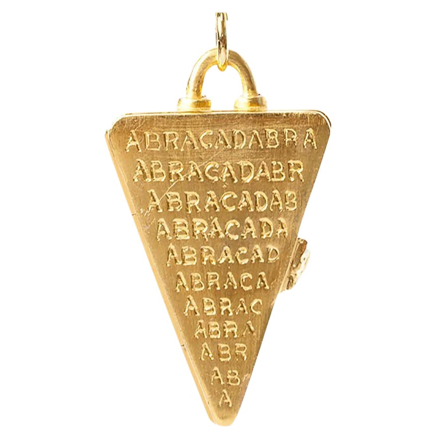 Relicario piramidal Abracadabra Vermeil