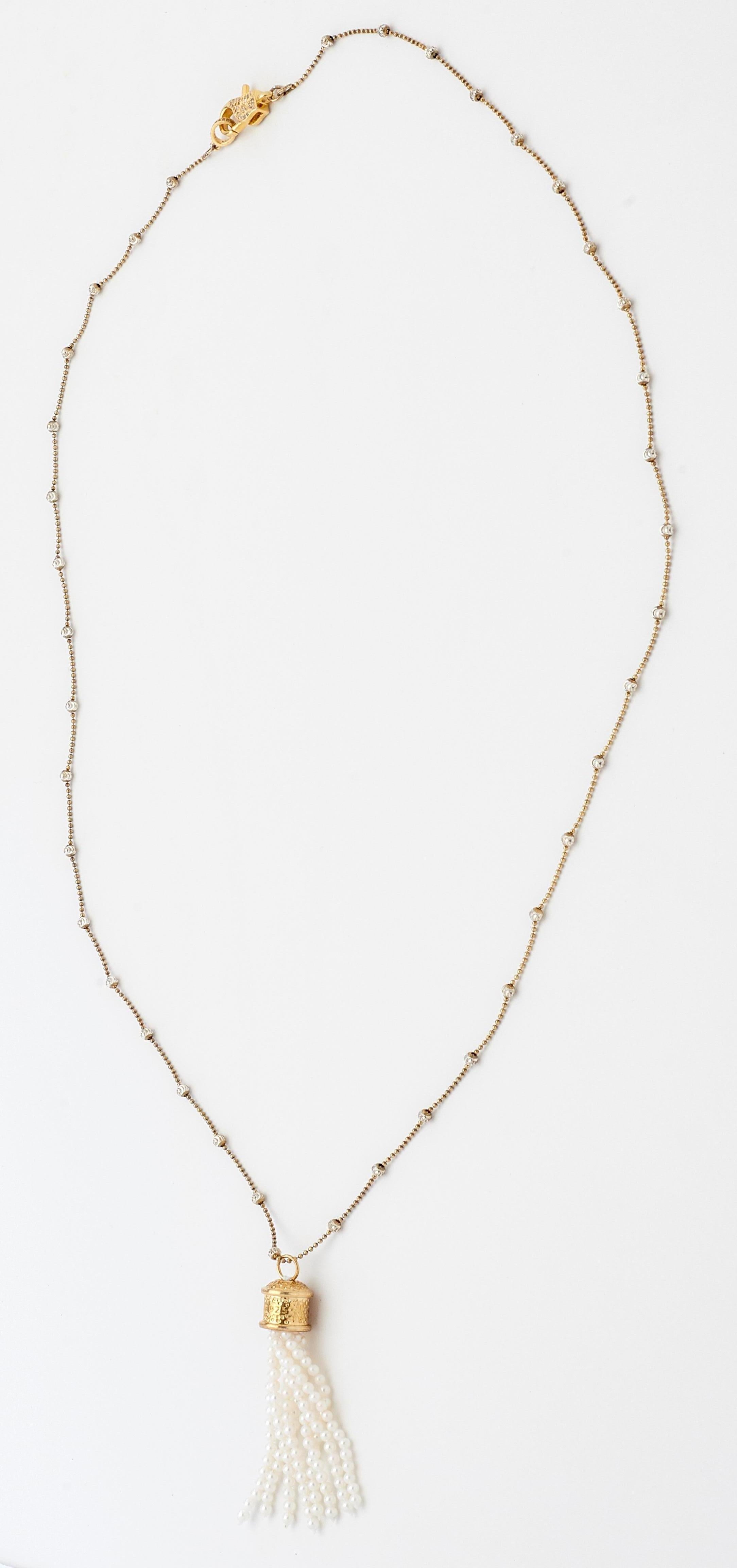 sterling silver tassel necklace