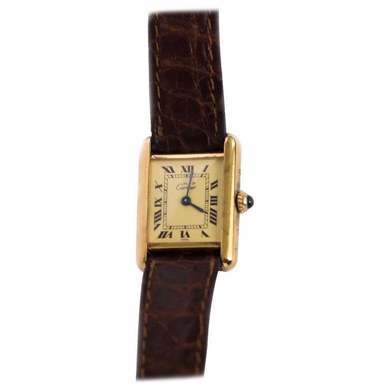 Vermeil Cartier Watch at 1stDibs | cartier vermeil watch, cartier vermeil