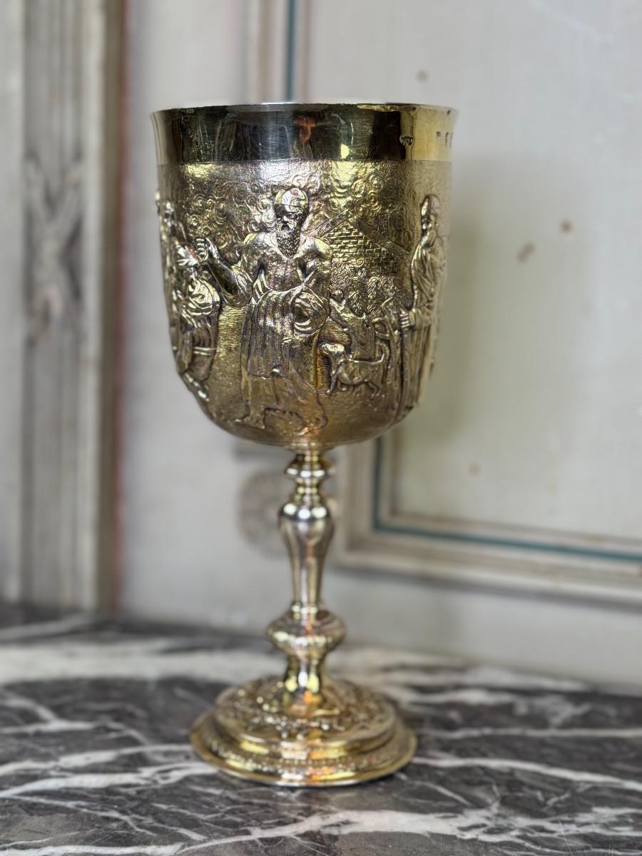 Vermeil Communion Cup, London City Hallmark, 1697 Moderno en venta