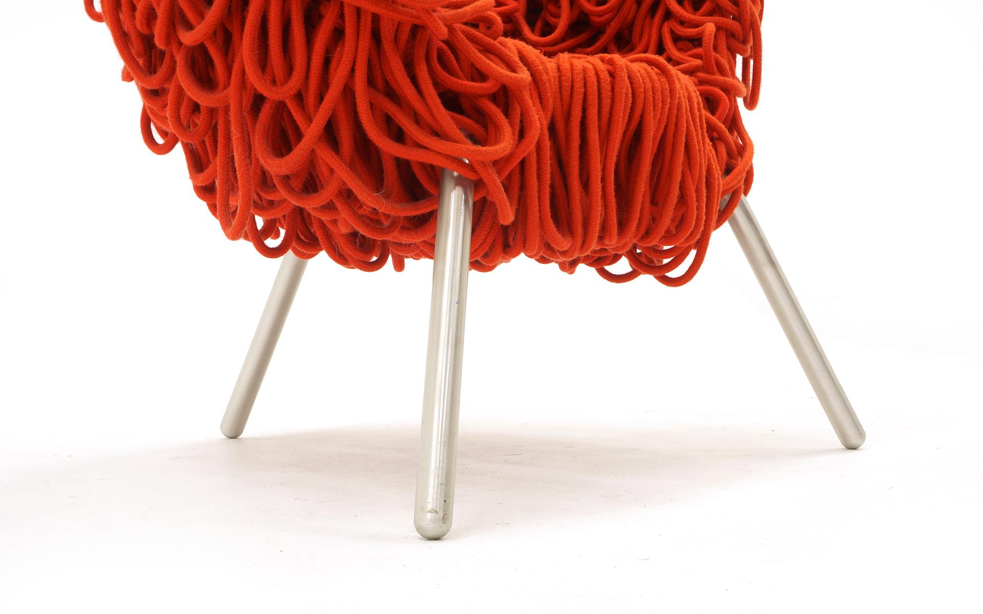 red rope chair