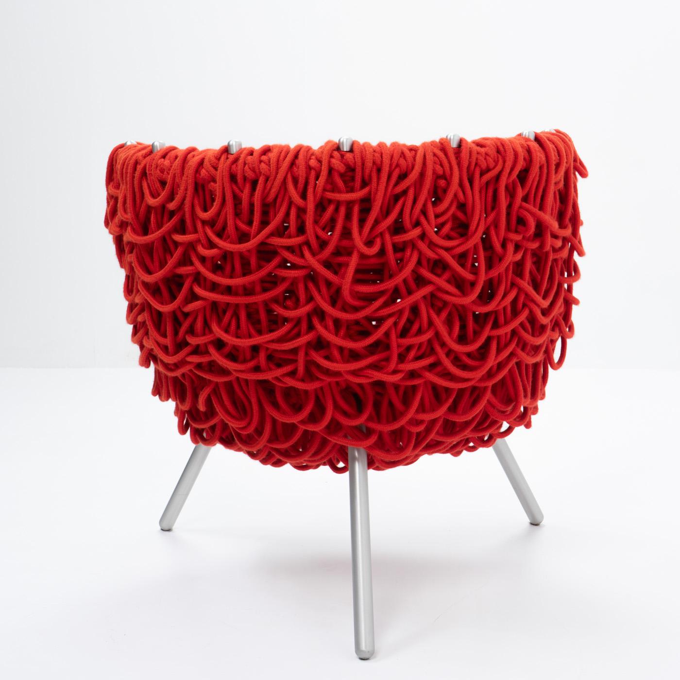 Italian Vermelha Chair, Campana Brothers for Edra, 2000s For Sale
