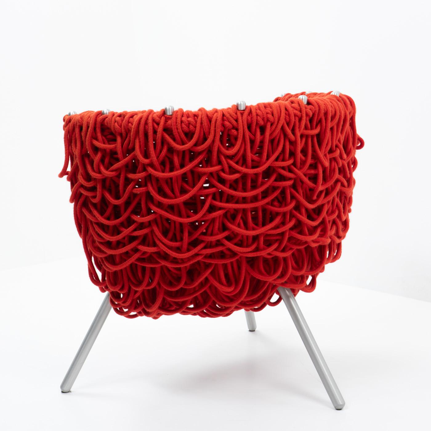 Italian Vermelha Chair, Campana Brothers for Edra, 2000s For Sale