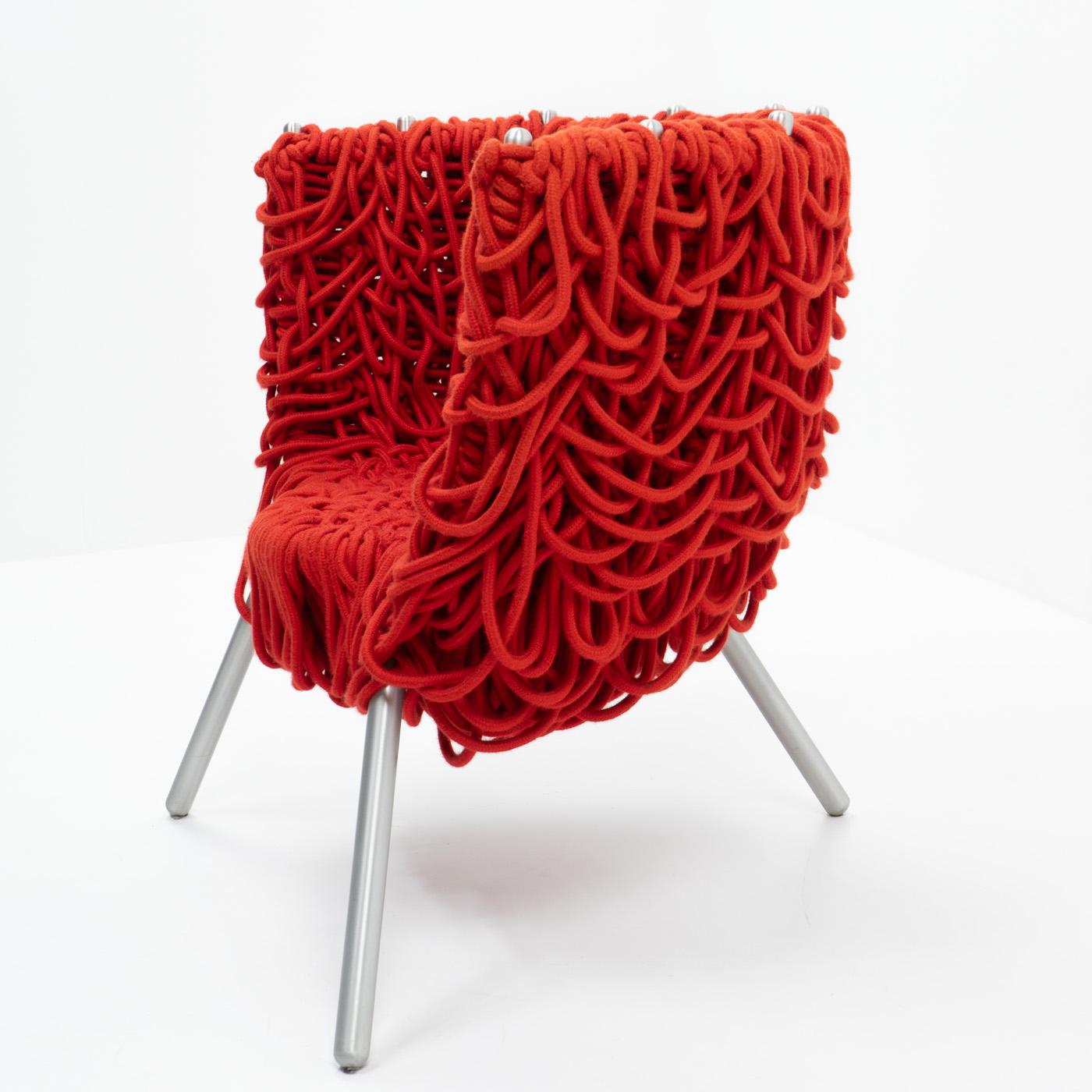 Metal Vermelha Chair, Campana Brothers for Edra, 2000s For Sale