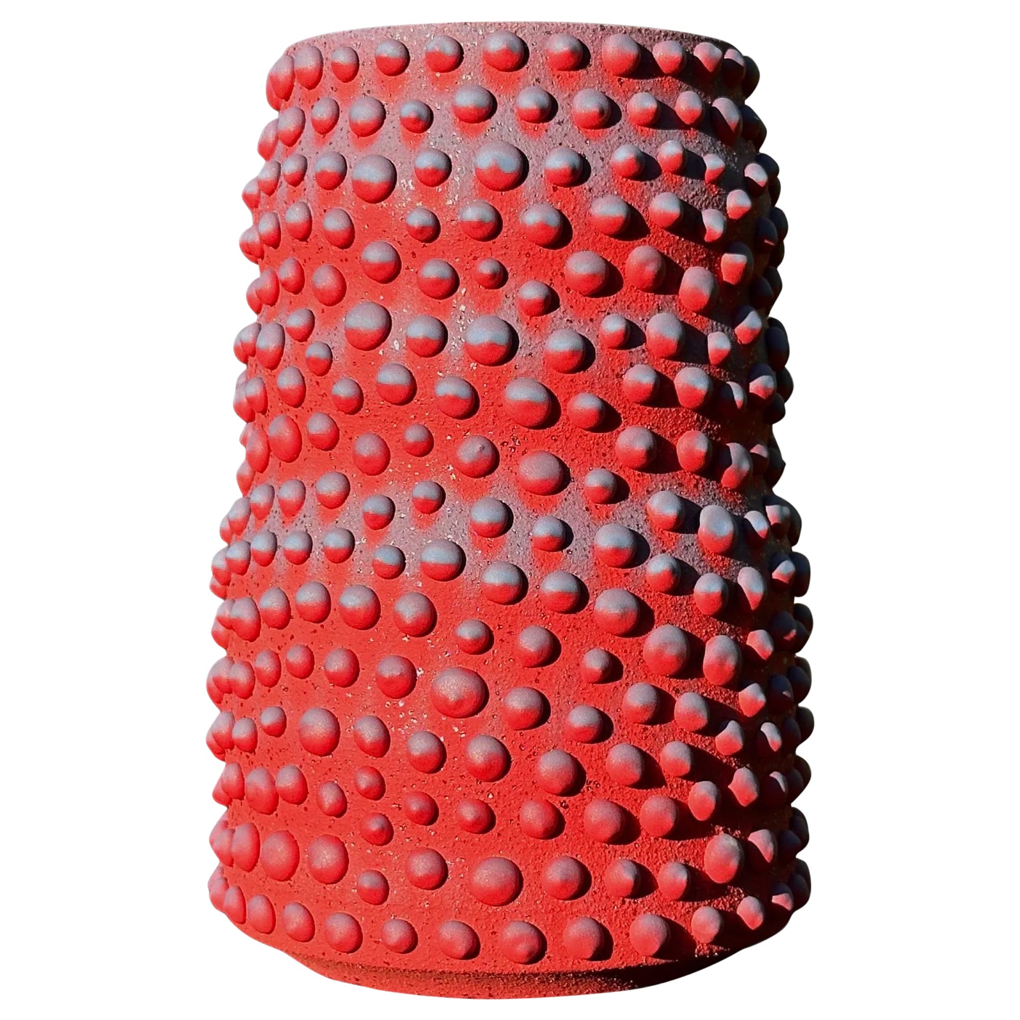 Jarrón Ombre de Lunares Orgánicos Bermellón en venta