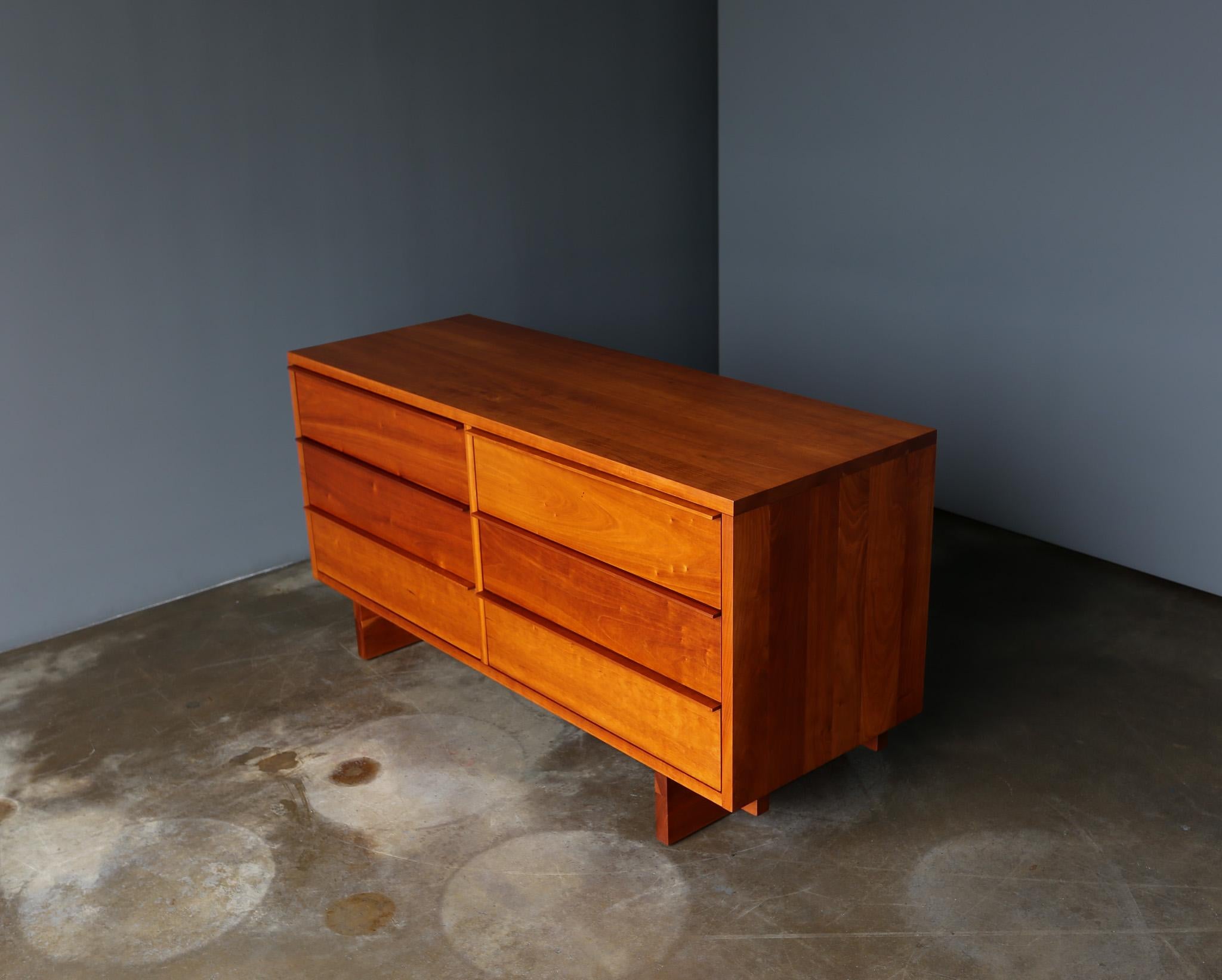 Vermont Furniture Designs Solid Cherry Wood Dresser, United States, 2008 14