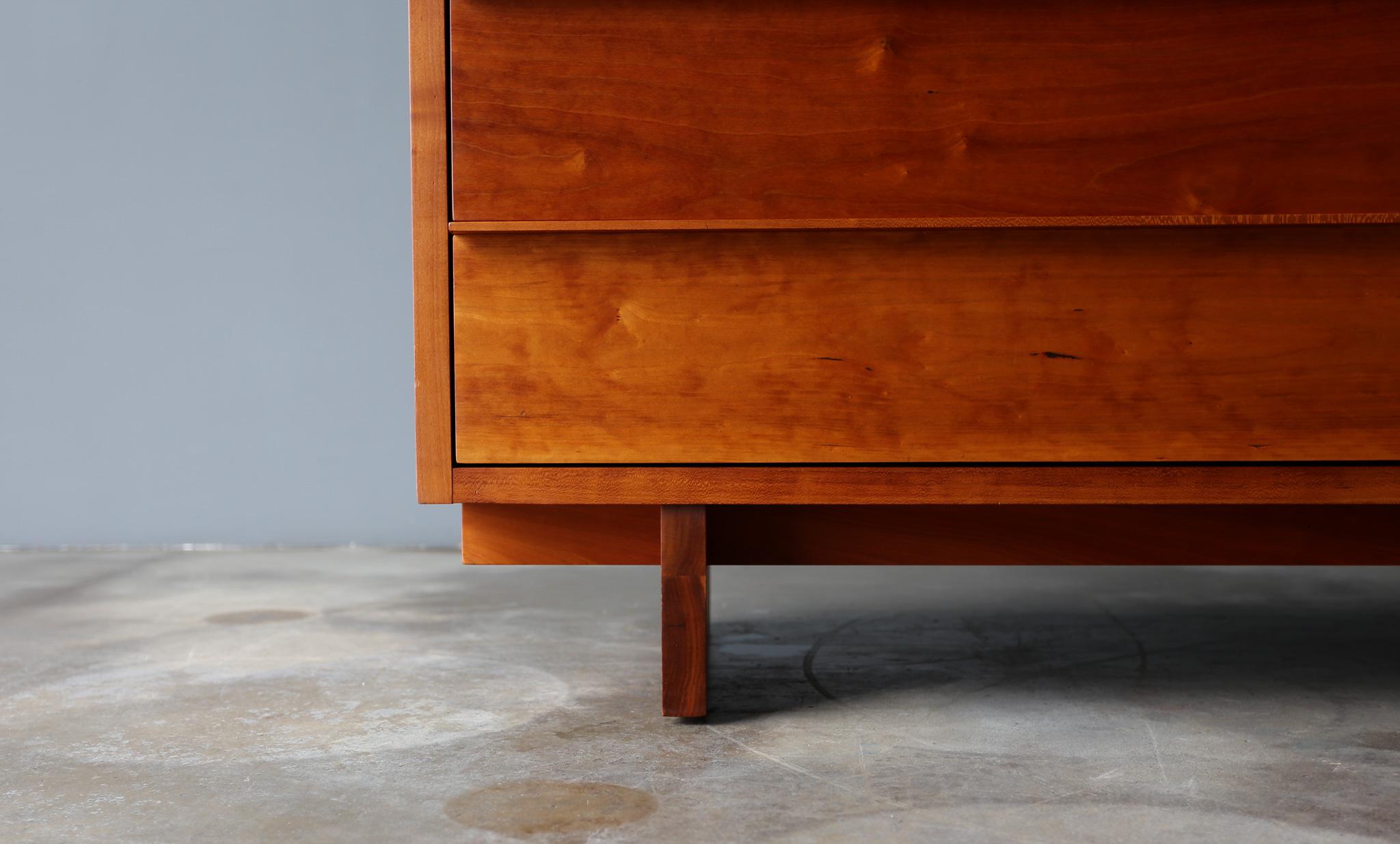 Contemporary Vermont Furniture Designs Solid Cherry Wood Dresser, United States, 2008